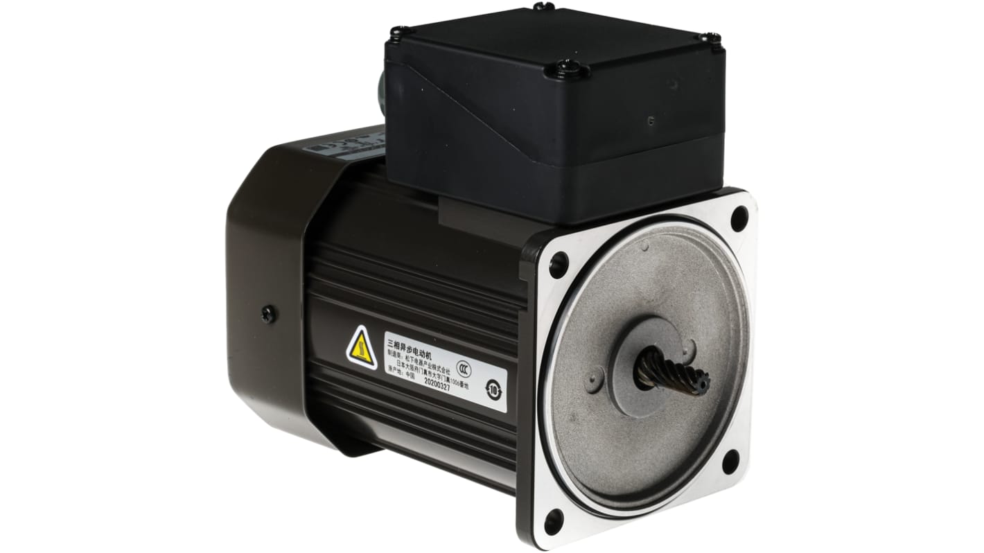 Panasonic M9M Reversible Induction AC Motor, 90 W, 3 Phase, 4 Pole, 230 V