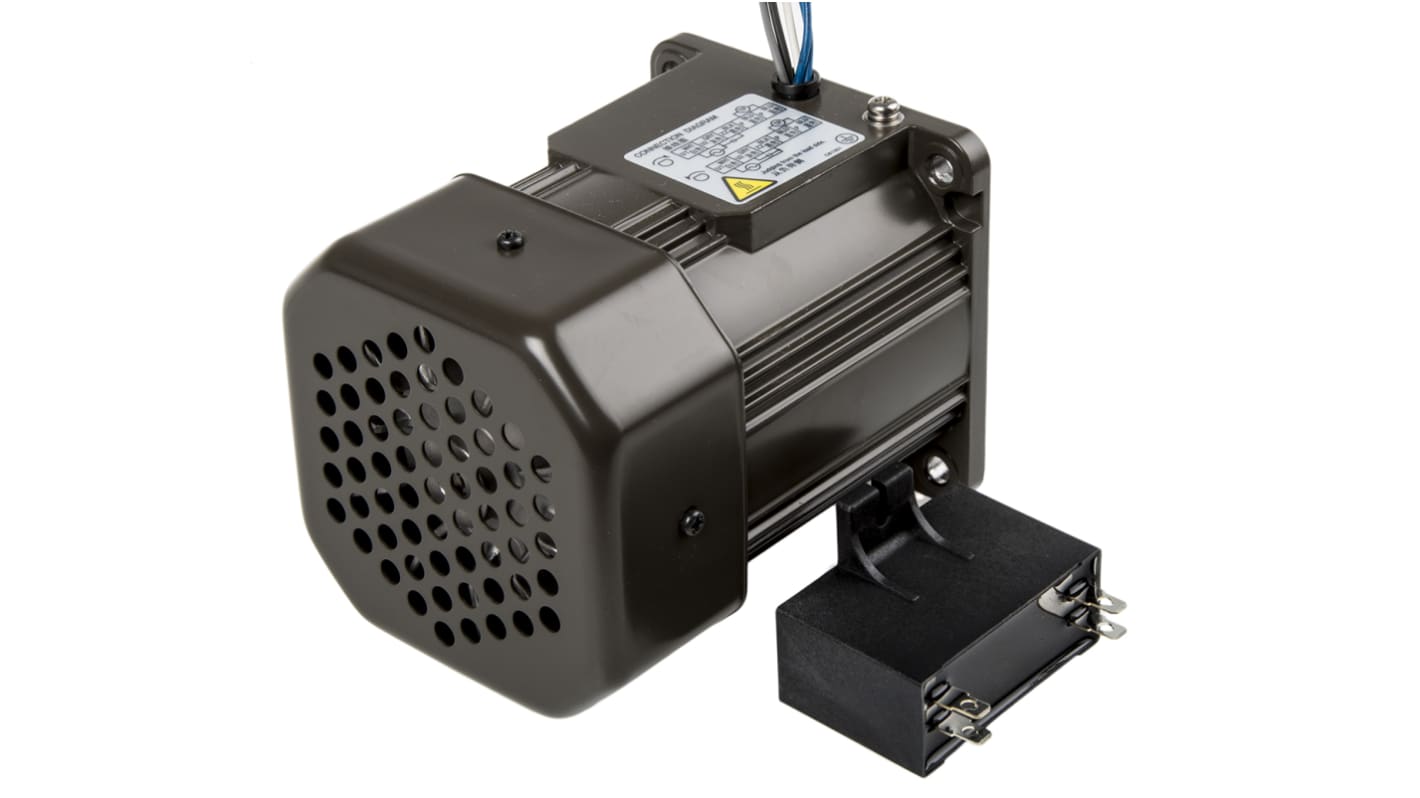 Motor AC de inducción, monofásico, reversible, Panasonic M91, 4 polos, 230 V, 60 W, 1300 rpm a 230 V, 0,45 Nm