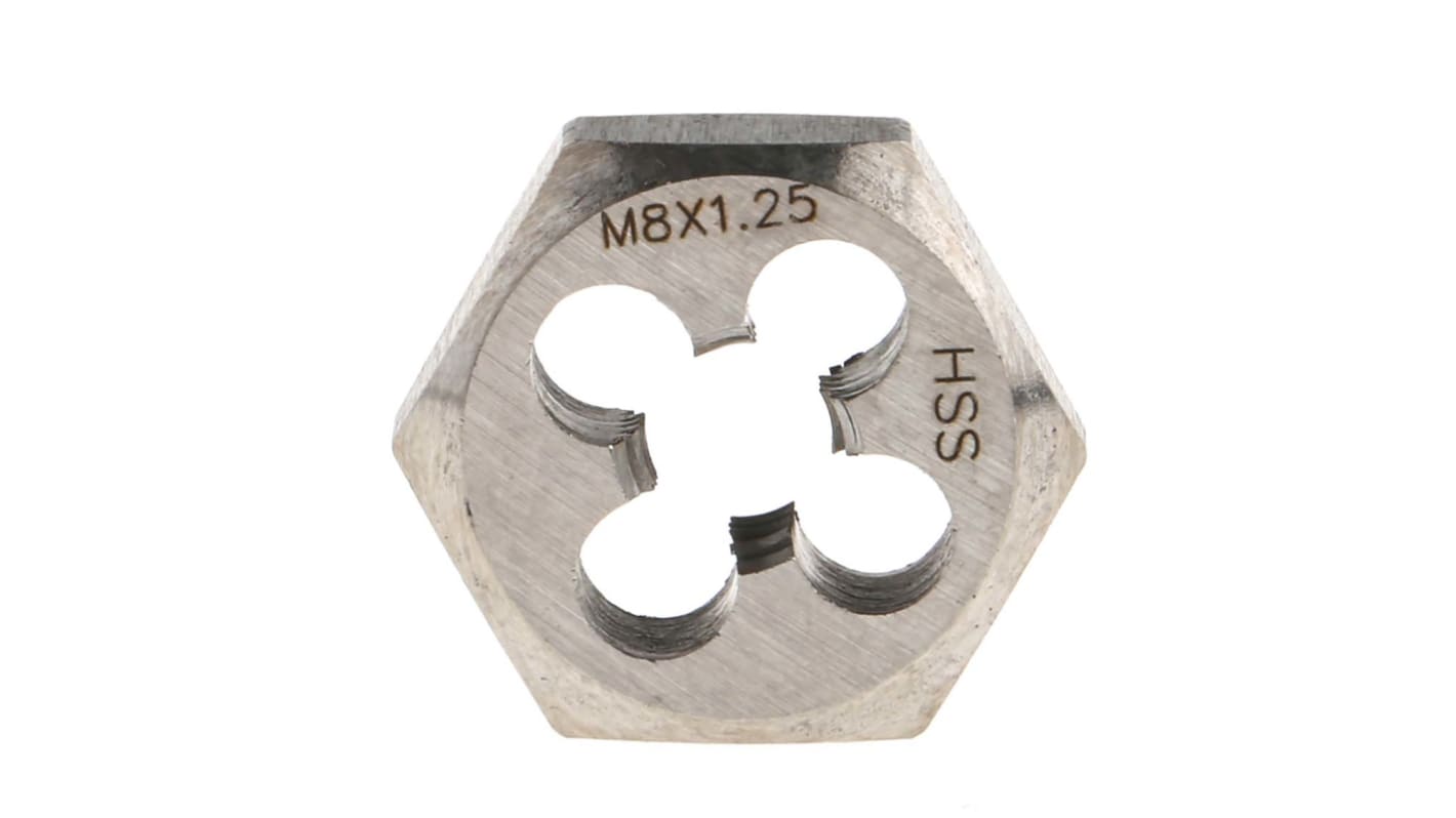 Filière M8 X 1,25 HSS Filetage à Gauche DIN 223 - Outil De Filetage Métrique De Qualité Industrielle