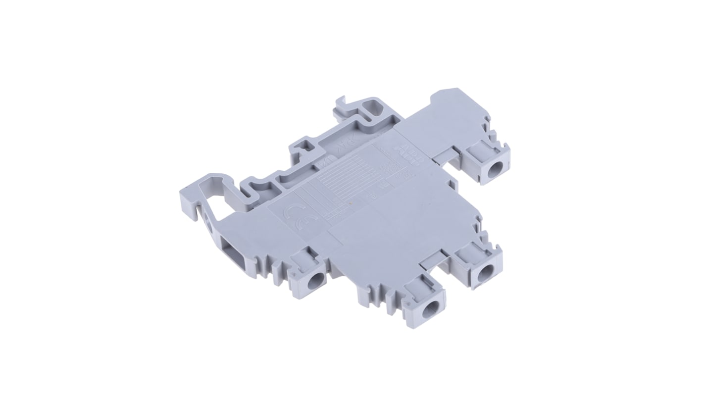 Entrelec SNA Series Grey DIN Rail Terminal Block, 4mm², Double-Level, Screw Termination