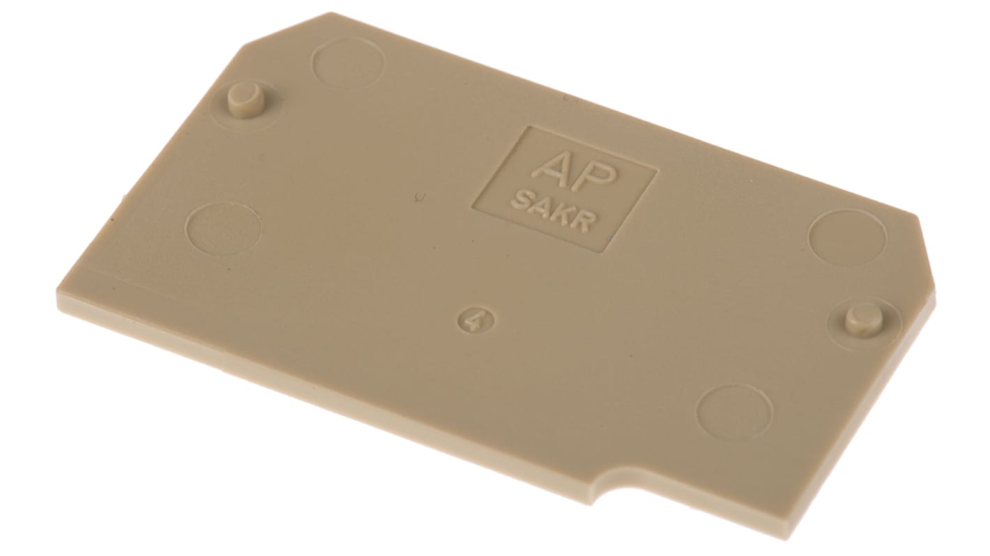 Weidmüller AP Series End Cover for Use with DIN Rail Terminal Blocks