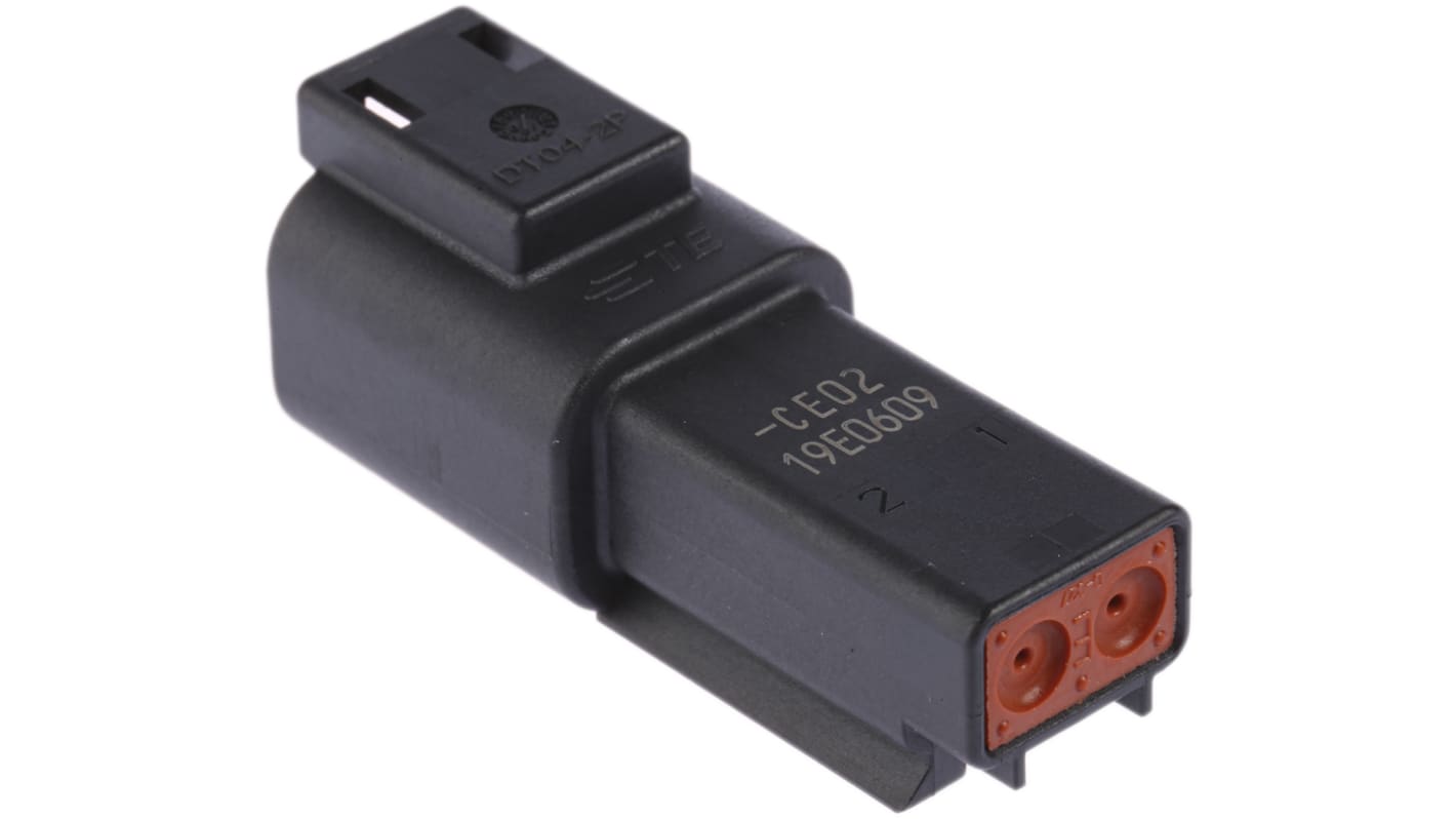 DT042PCE02 Deutsch, DT Automotive Connector Socket 2 Way, Crimp