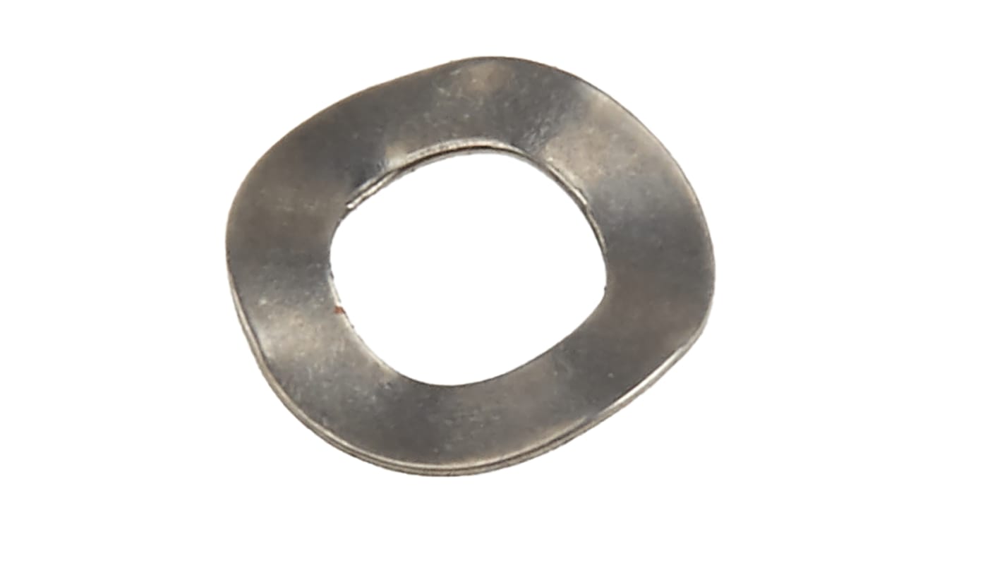 RS PRO Sicherungsscheiben für M4 Schrauben A2 304 Gewellt, 0.28mm x 4.42mm x 7.99mm, Edelstahl