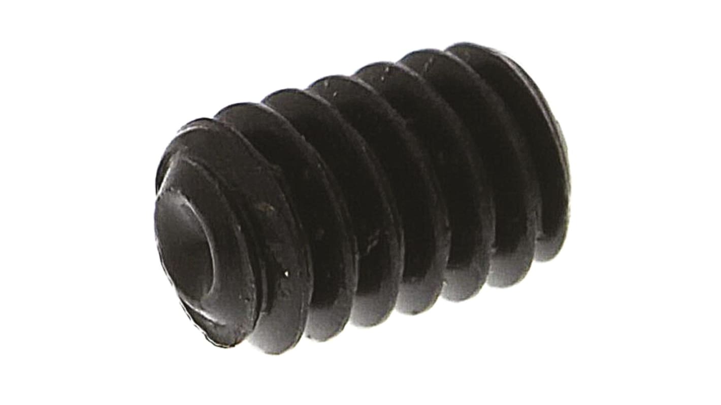 Tornillo prisionero Negro, un solo color Acero Juego de vasos hexagonales M2 x 3mm Tornillo prisionero