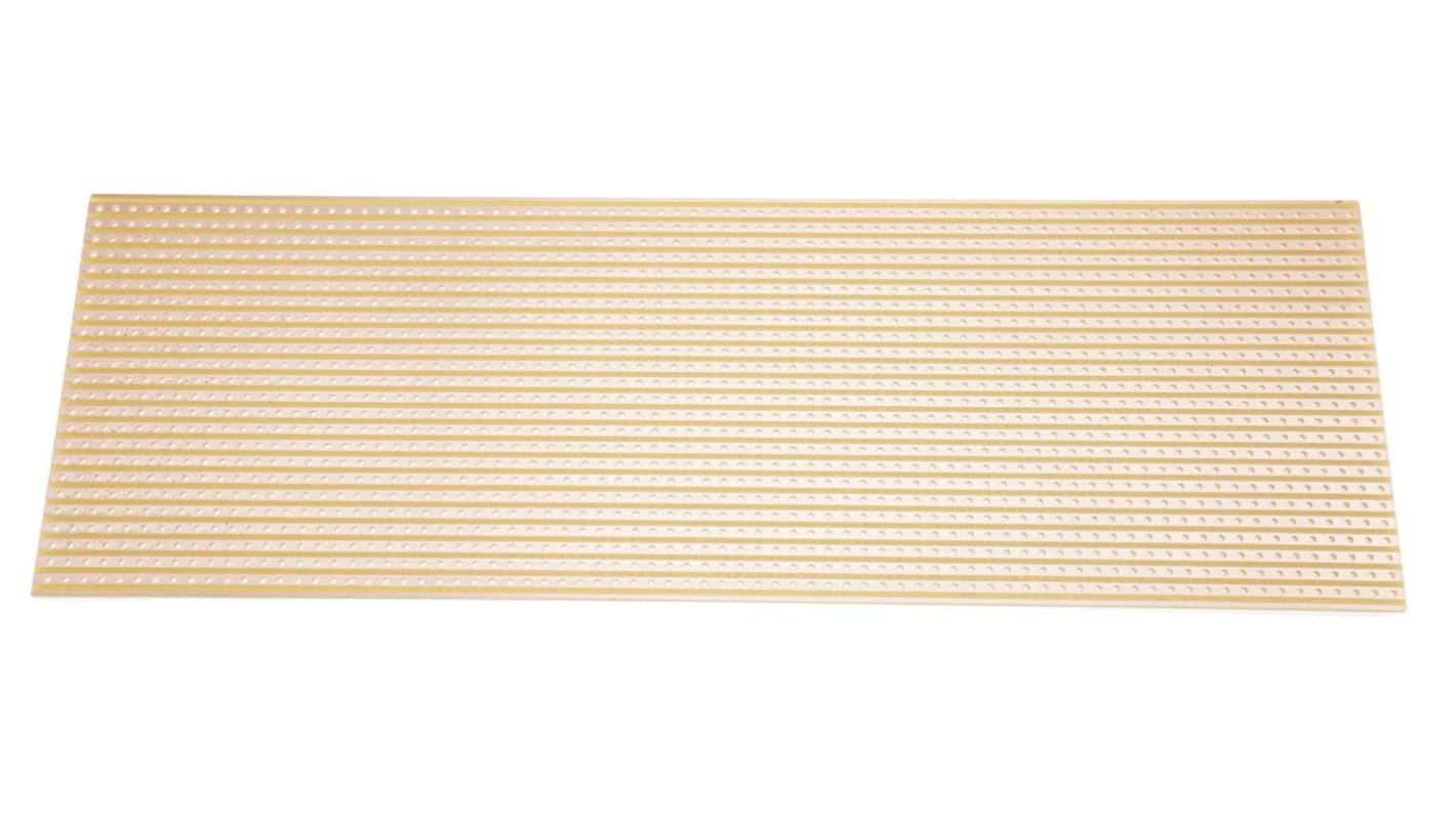 01-3938, Single-Sided Stripboard FR-2 291.3 x 95.4 x 1.6mm FR1