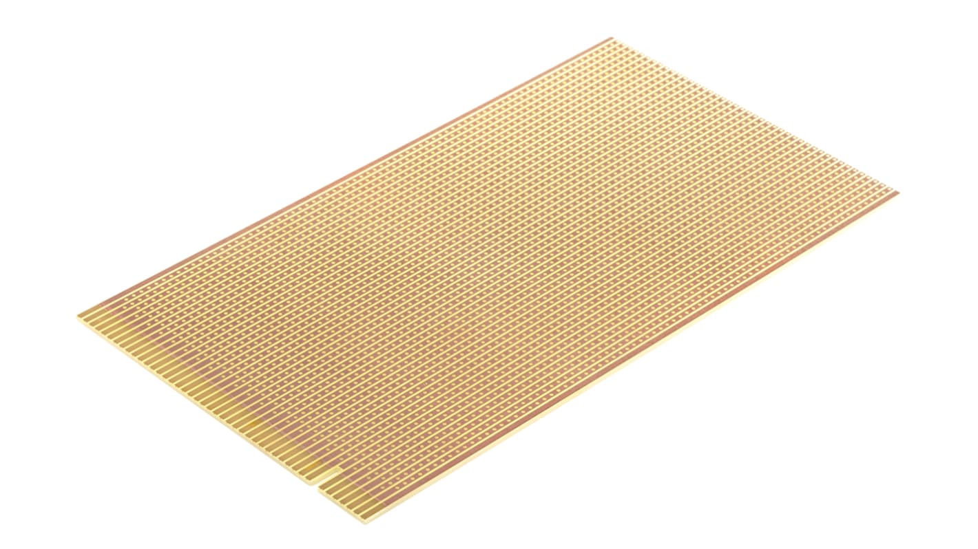 01-3225, Single-Sided Stripboard FR-2 114 x 203 x 1.6mm 43-Way Edge FR1