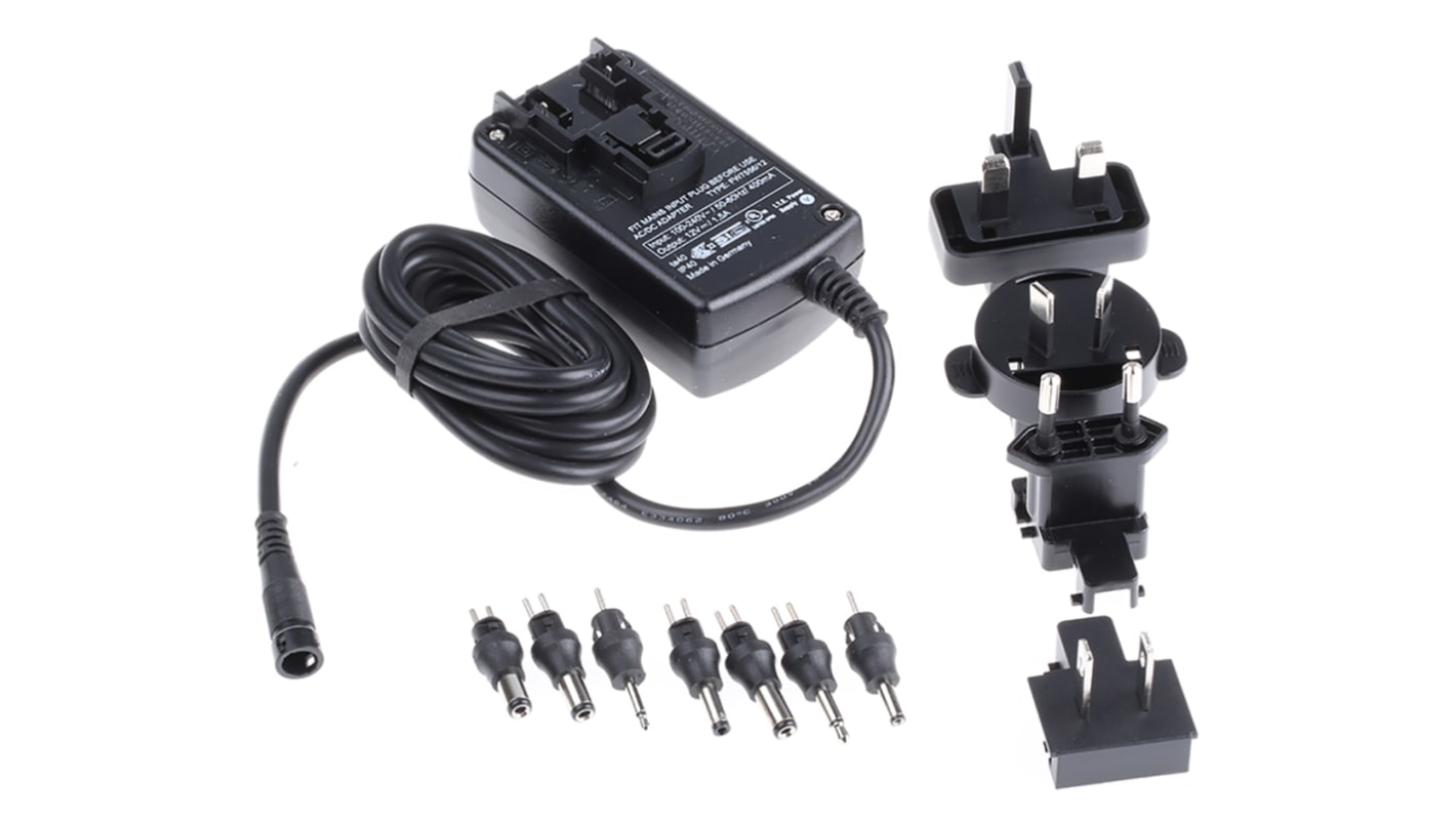 Alimentation enfichable 12V c.c., 1.5A, 18W