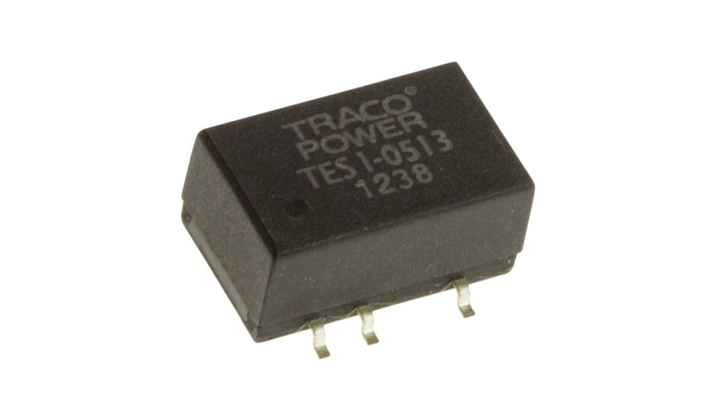 TRACOPOWER TES 1 DC/DC-Wandler 1W 5 V dc IN, 15V dc OUT / 65mA Oberflächenmontage 1.5kV dc isoliert