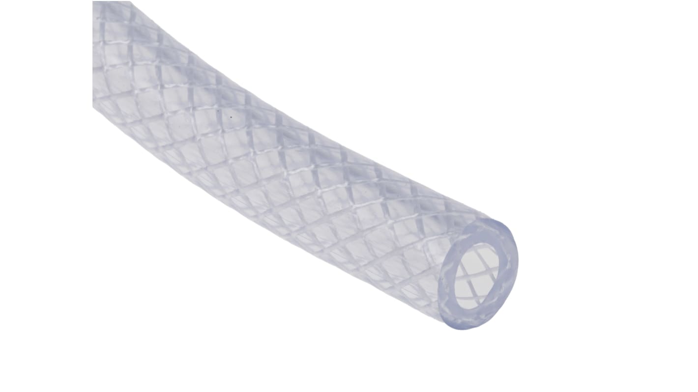 Manguera reforzada RS PRO de PVC Transparente, long. 25m, Ø int. 8mm, para Aire comprimido