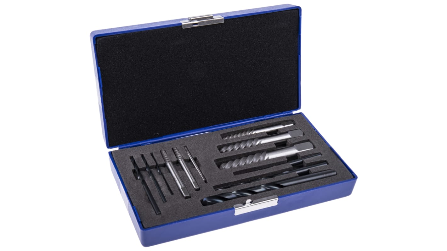 RS PRO 12 piece HSS Screw Extractor Set