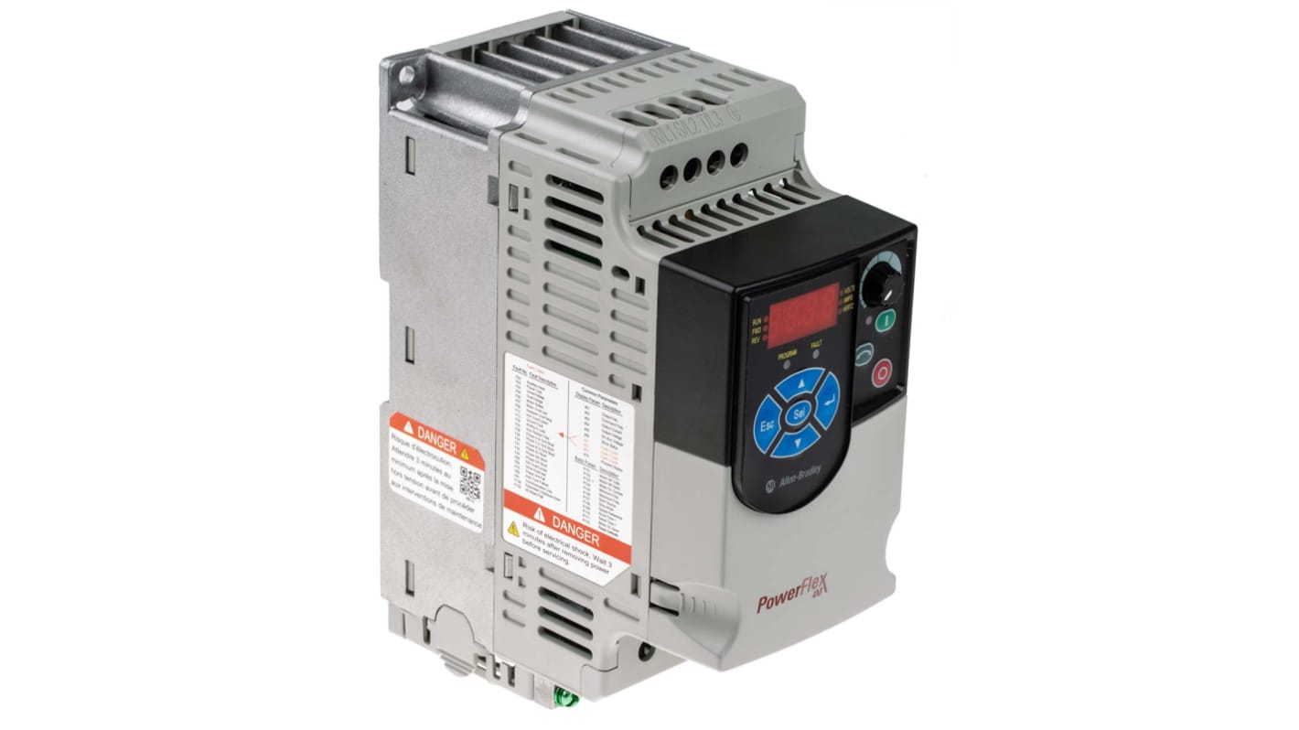 Allen Bradley PowerFlex 4M, 3-Phasen Frequenzumrichter 0,4 kW, 480 V ac / 1,5 A 400Hz für Wechselstrommotoren