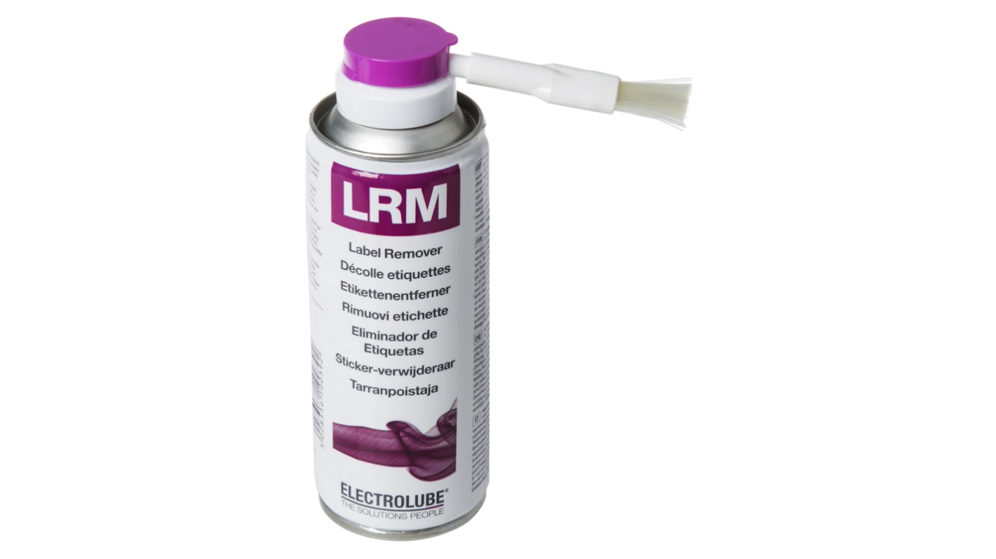 Solvente per la rimozione di etichette Electrolube LRM in  in spray da 200 ml