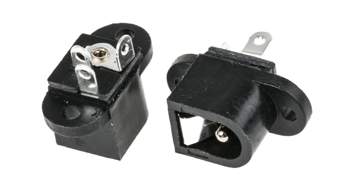 Prise d'alimentation CC, 1.0A, Montage sur CI, 12,0 V, 16.1mm