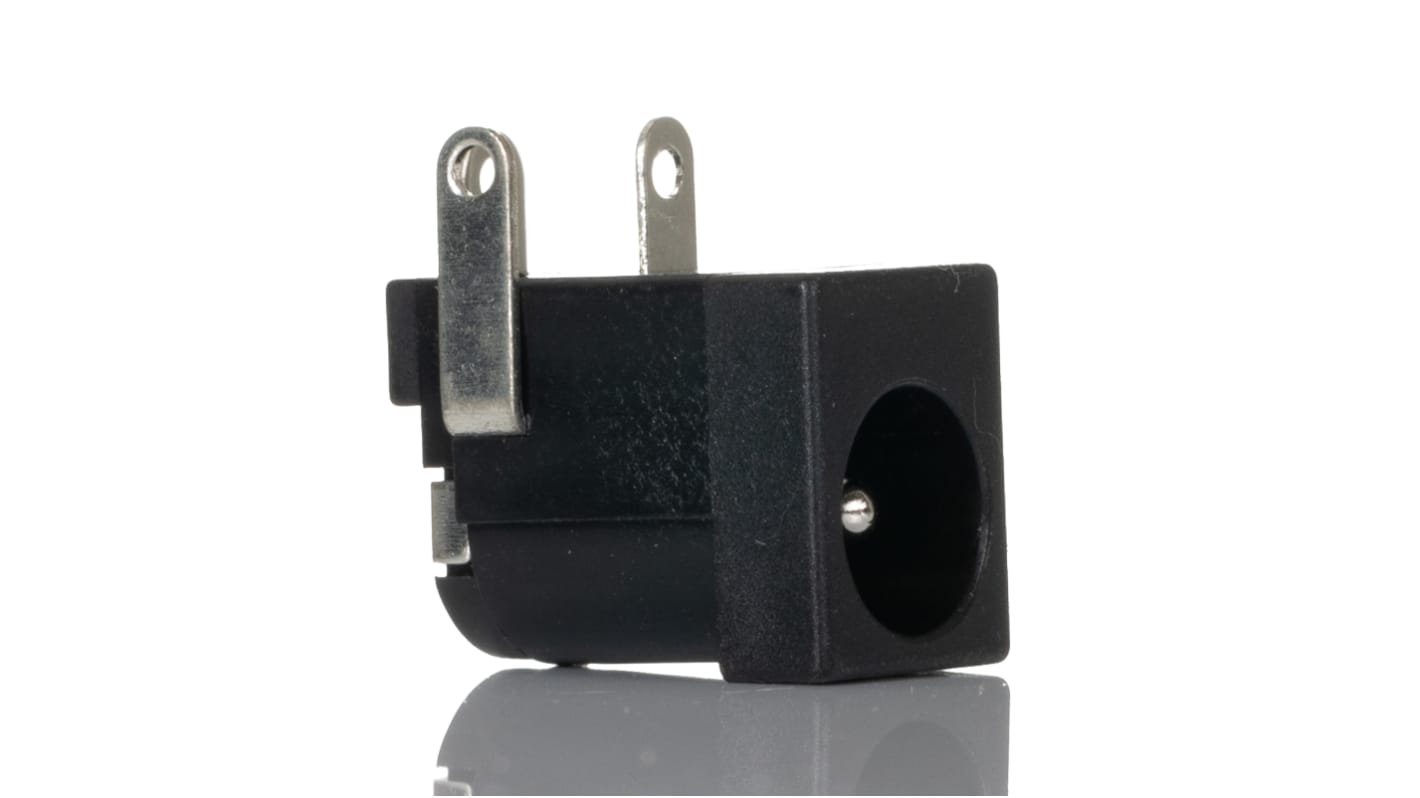 Conector DC hembra, Ángulo de 90° RS PRO, Montaje en PCB, 12,0 V, 1A