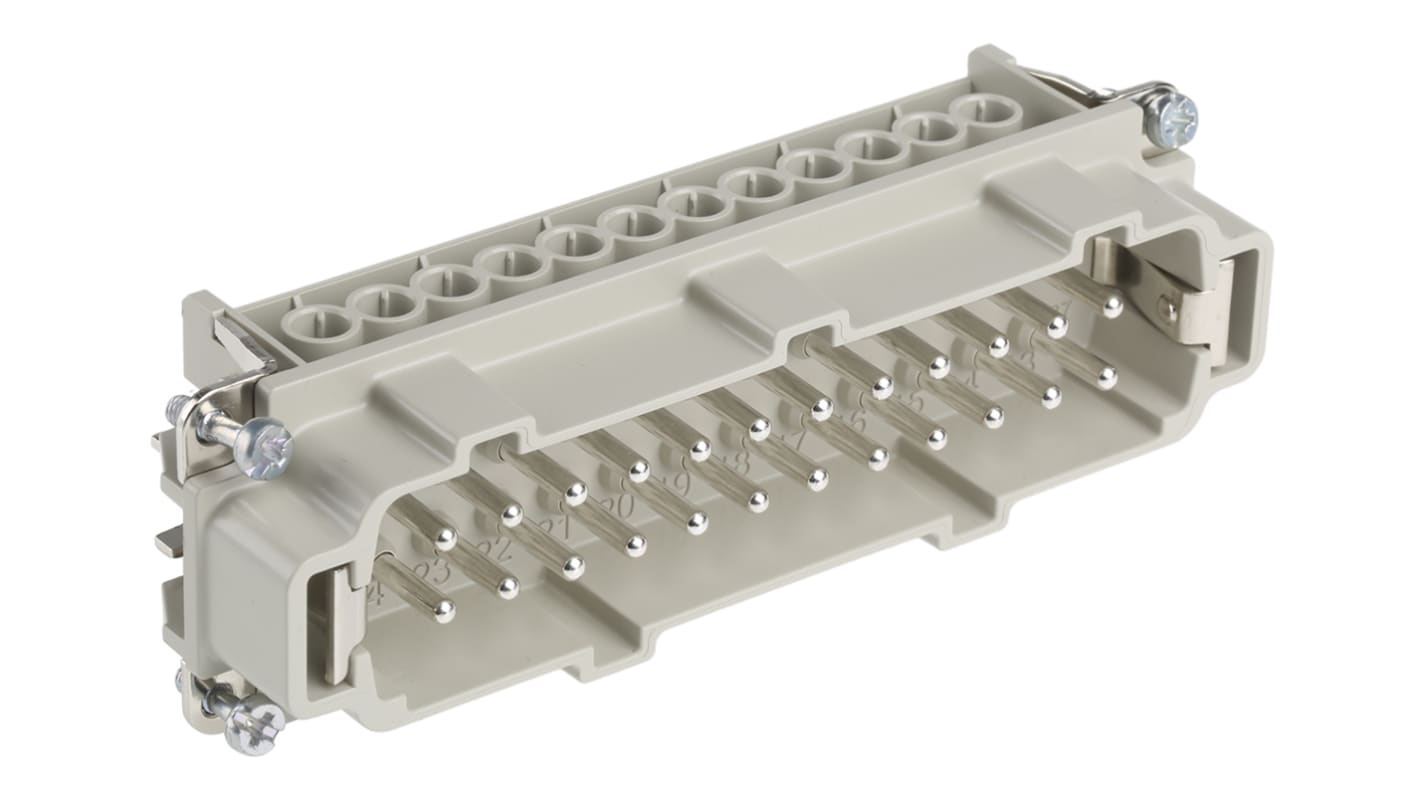 10196000 EPIC Connector Insert, 24 Way, 16A, Male, HBE, Cable Mount
