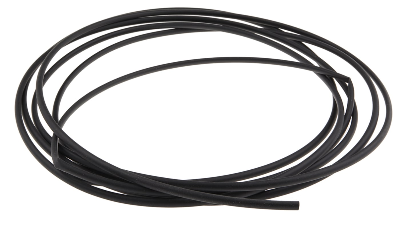 HellermannTyton Heat Shrink Tubing, Black 4.8mm Sleeve Dia. x 5m Length 2:1 Ratio, TCN20 Series