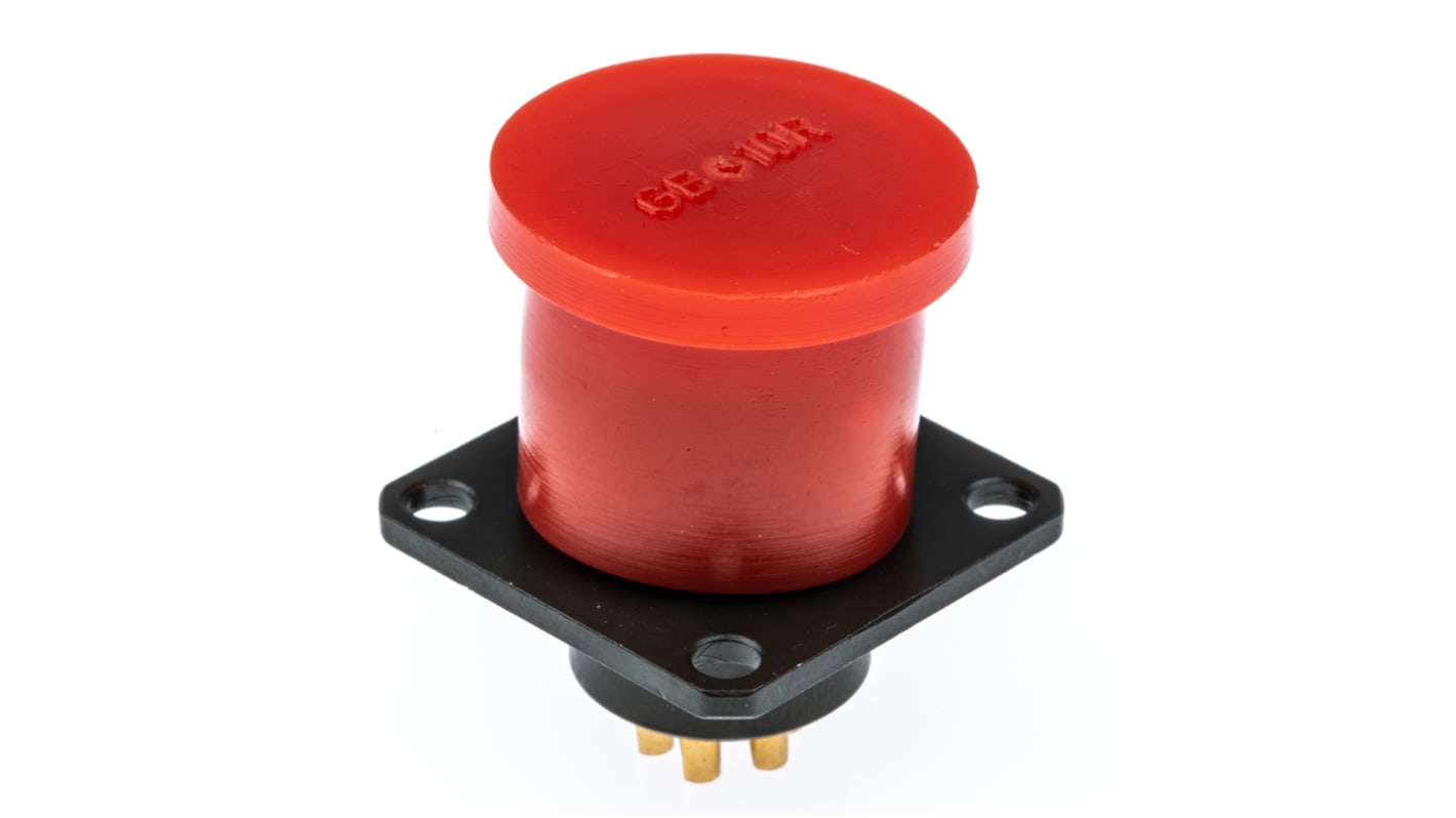 62GB-12E10-06PN | Amphenol Limited, 62GB 6 Way Box Mount MIL Spec  