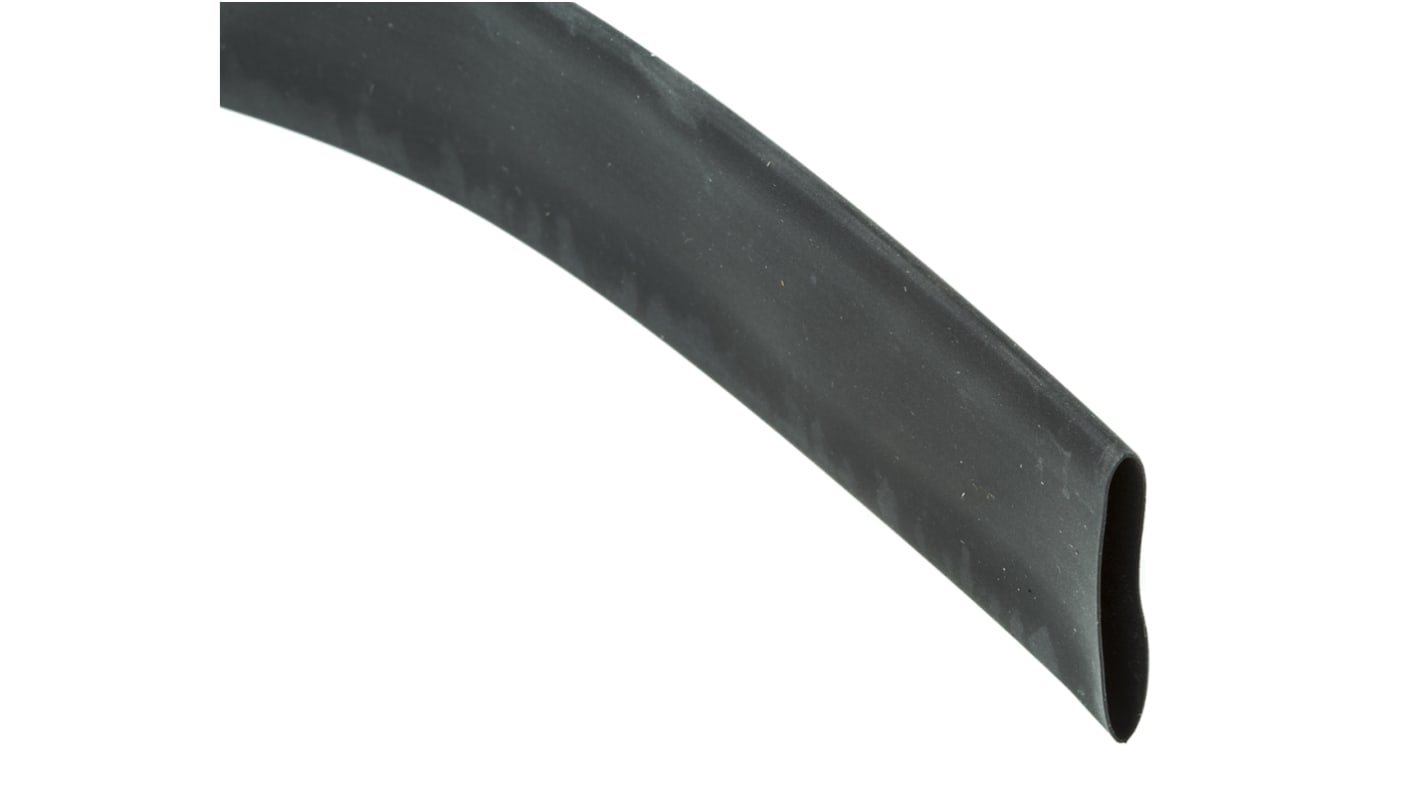 HellermannTyton Heat Shrink Tubing, Black 19.1mm Sleeve Dia. x 5m Length 2:1 Ratio, TF21 Series