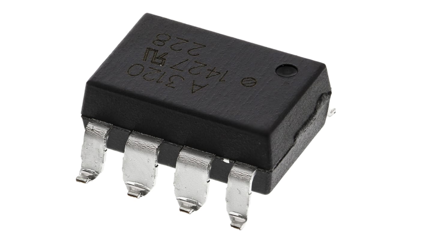 Optoacoplador Broadcom HCPL de 1 canal, Vf= 1.8V, Viso= 3750 V ac, IN. DC, OUT. Transistor, mont. superficial,