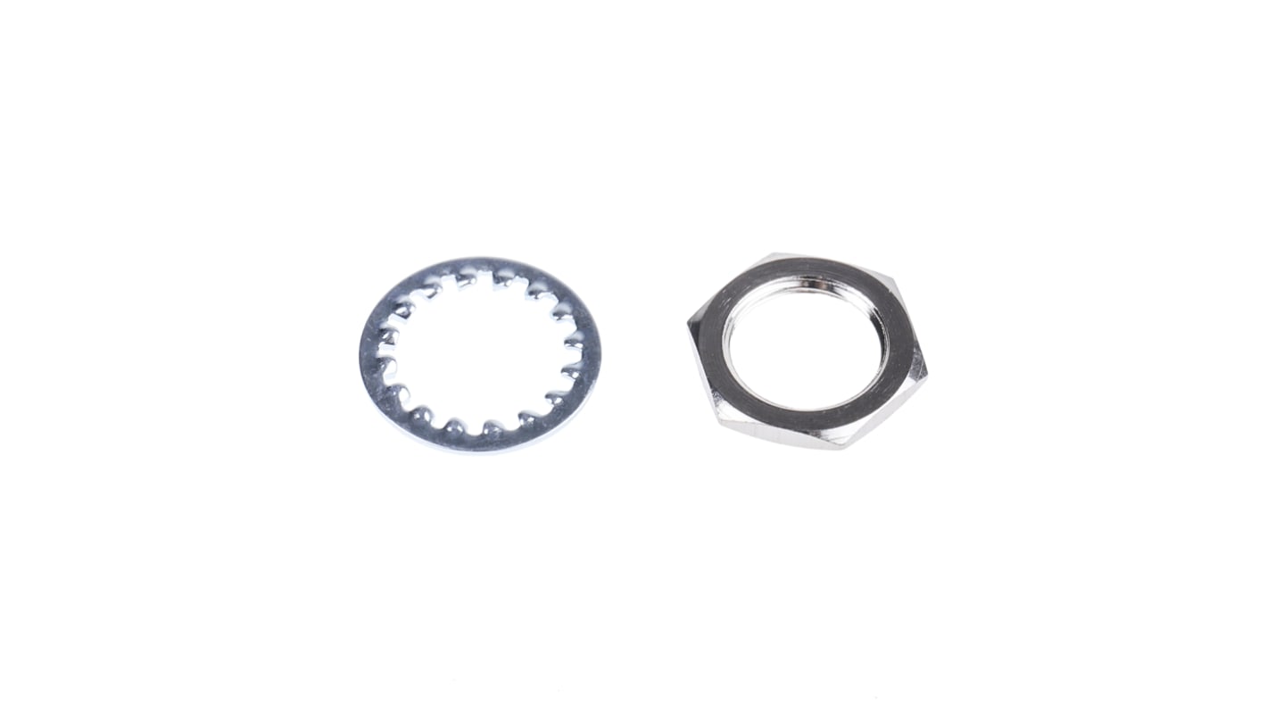 Broadcom Steel Hex Half Nut and Washers with Internal Tooth, 200 Pieces