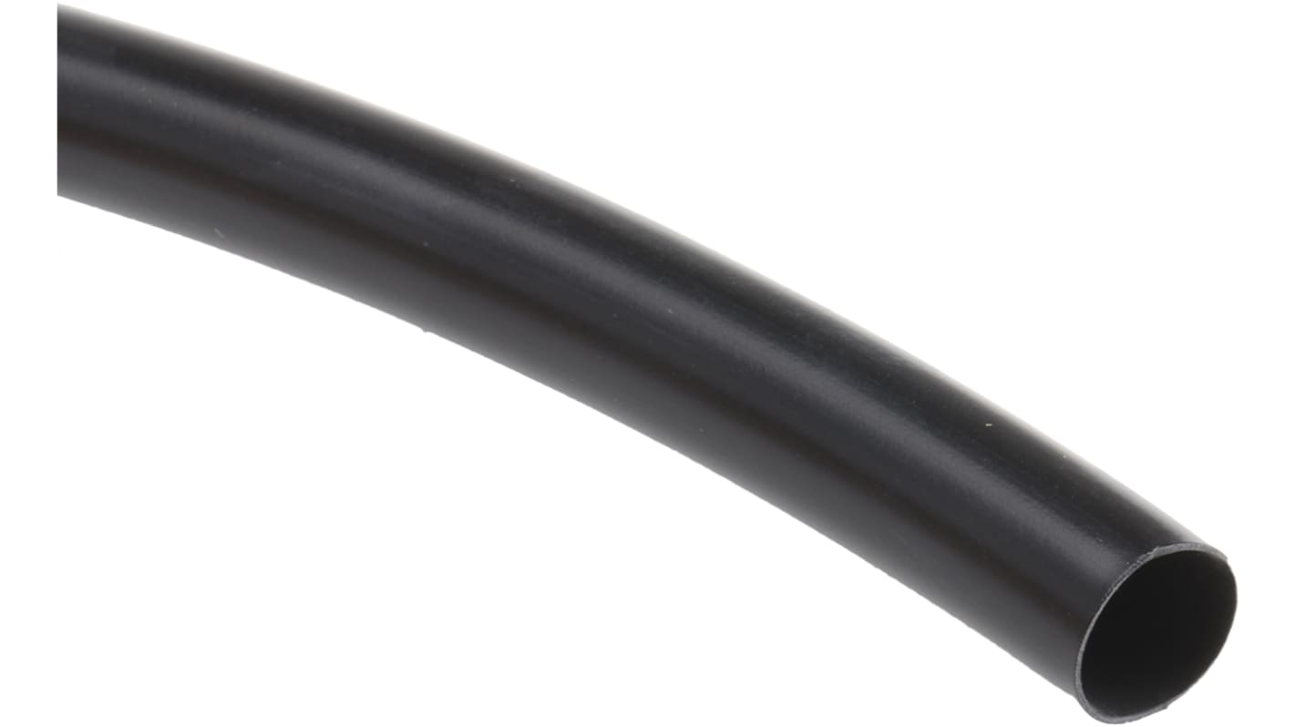 HellermannTyton 熱収縮チューブ, 収縮前 9.5mm, 収縮後 4.8mm, 黒 344-00950 LVR-9.5/4.8-PVC-BK