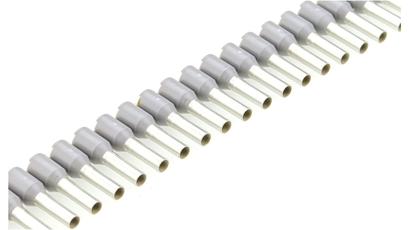 Weidmuller Aderendhülsen bis 2.5mm², Grau, Isoliert, 14AWG max.