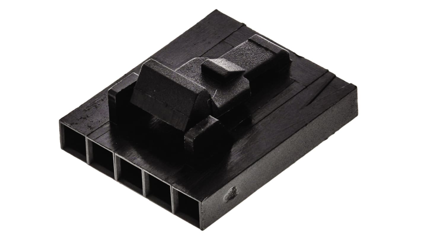 Carcasa de conector TE Connectivity 104257-4, Serie AMPMODU MTE, paso: 2.54mm, 5 contactos, , 1 fila filas, Recto,