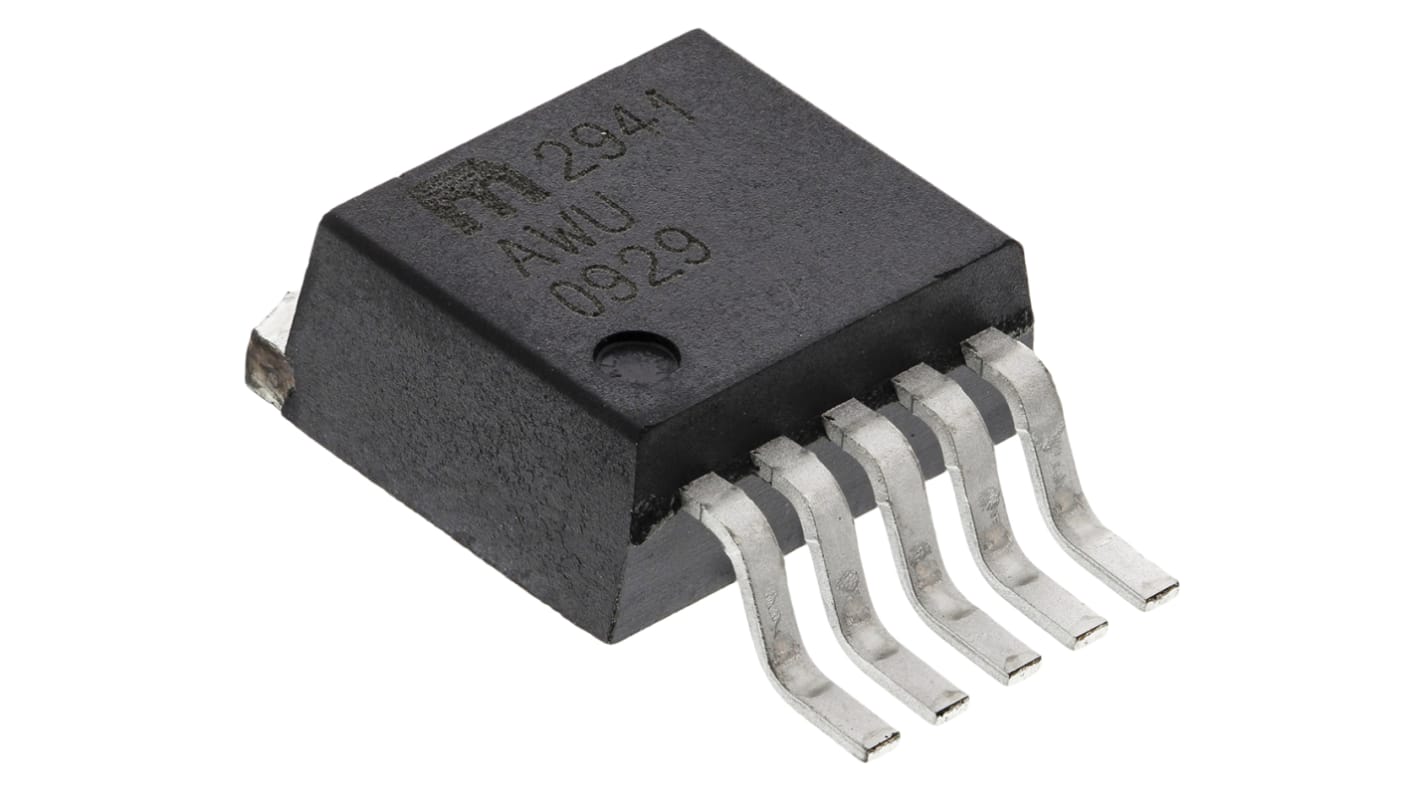 Microchip MIC2941AWU, 1 Low Dropout Voltage, Voltage Regulator 1.25A, 1.24 → 26 V 5-Pin, D2PAK (TO-263)