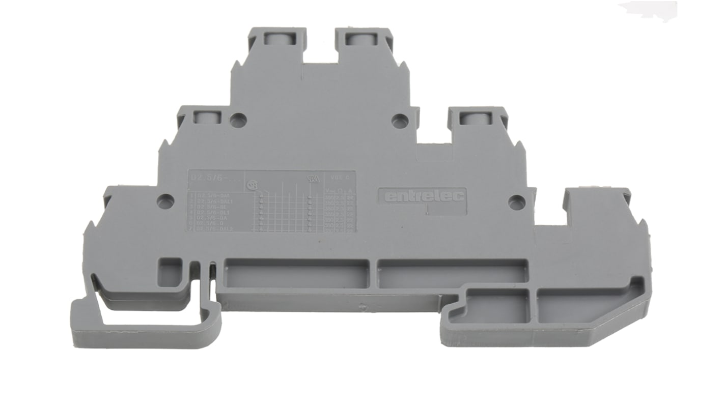Entrelec SNA Reihenklemme Dreifach Grau, 2.5mm², 380 V ac / 22A, Schraubanschluss