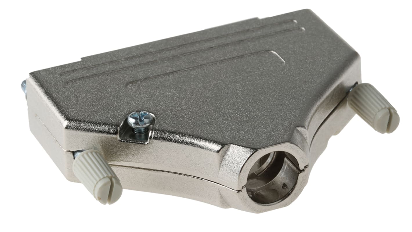 MH Connectors MHDTZK-RA Series Zinc D Sub Backshell, 37 Way, Strain Relief