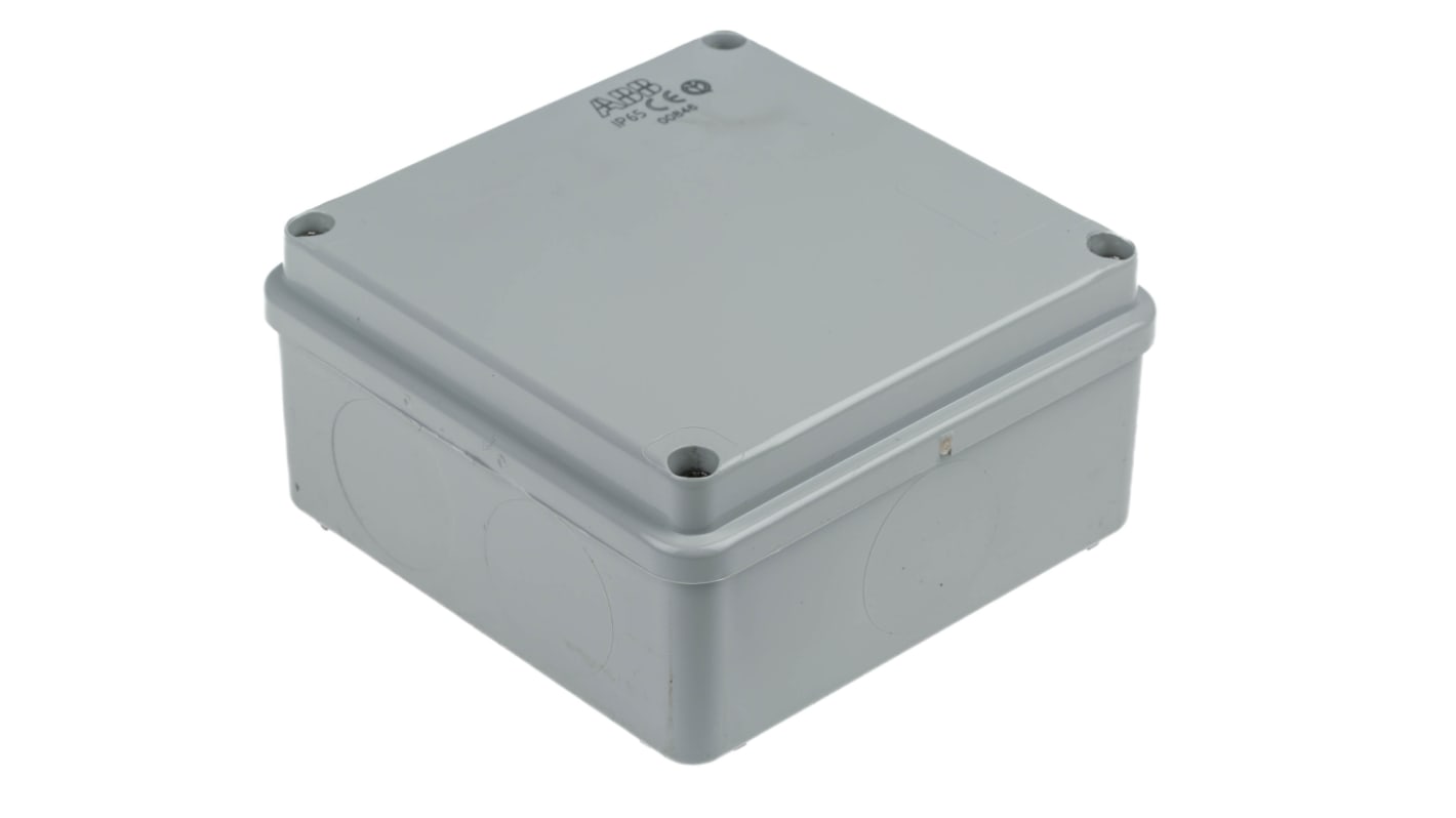 Caja de conexiones ABB 00846 M008460000, Termoplástico, Gris, 100mm, 100mm, 50mm, 100 x 100x 50mm, IP65