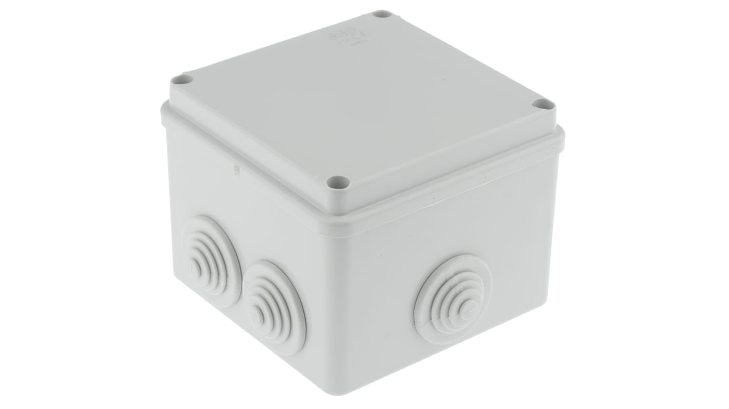 Caja de conexiones ABB 00821 M008210000, Termoplástico, Gris, 100mm, 100mm, 80mm, 80 x 100 x 100mm, IP55