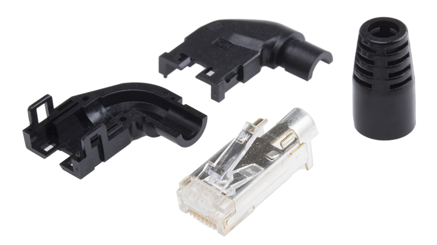 Connettore RJ45 Maschio Hirose Cat3, 8 vie, Montaggio su cavo