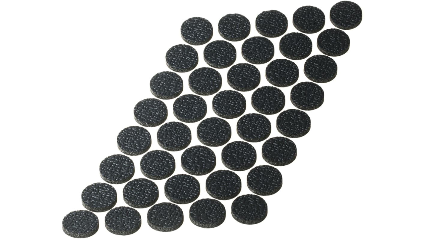 Essentra Circular Polyethylene (PE) Non Slip Pad, 19.1mm diameter x 3.2mm height