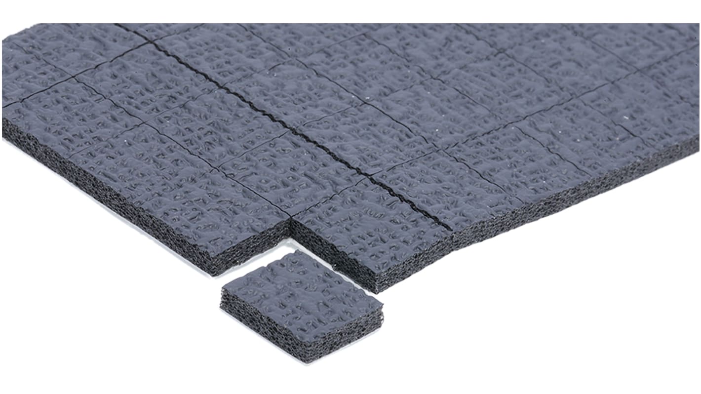 Essentra Square Polyethylene (PE) Non Slip Pad 12.7mm width x 12.7mm length x 3.2mm height