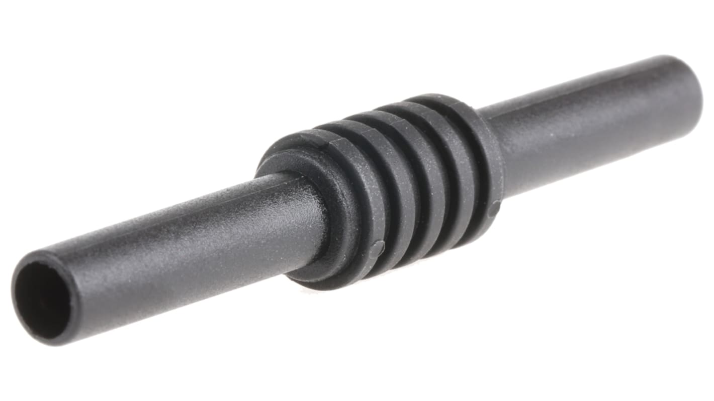 Staubli Black, Female to Female Test Connector Adapter With Brass contacts and Nickel Plated