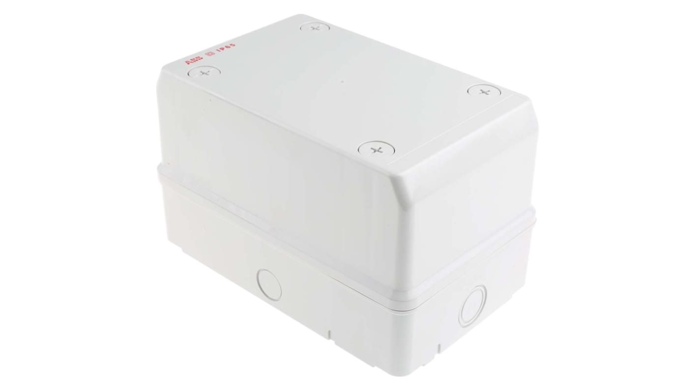 ABB White Polycarbonate Junction Box, IP65, 140 x 140 x 220mm