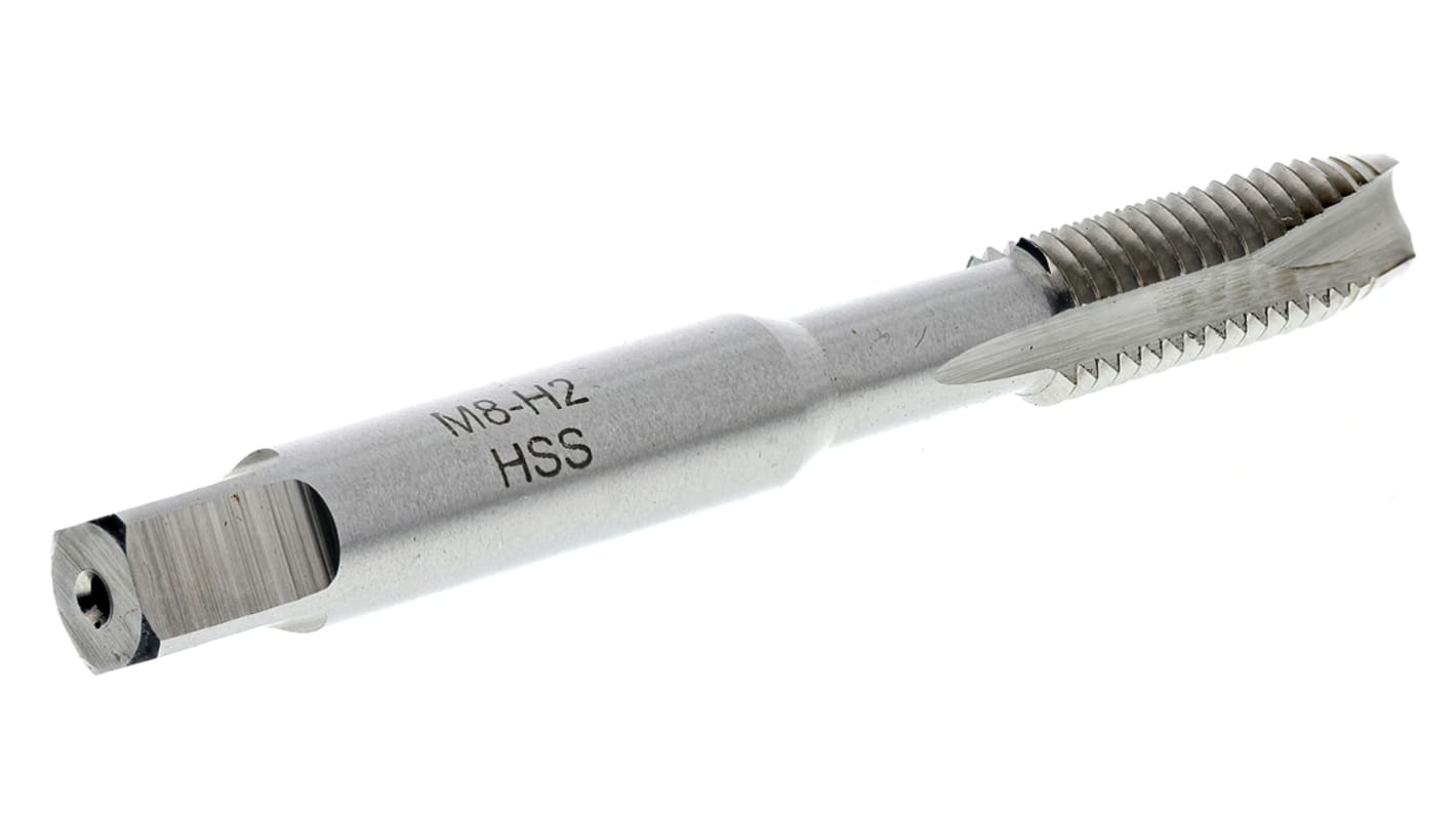 RS PRO Threading Tap, M8 Thread, 1.25mm Pitch, Metric Standard