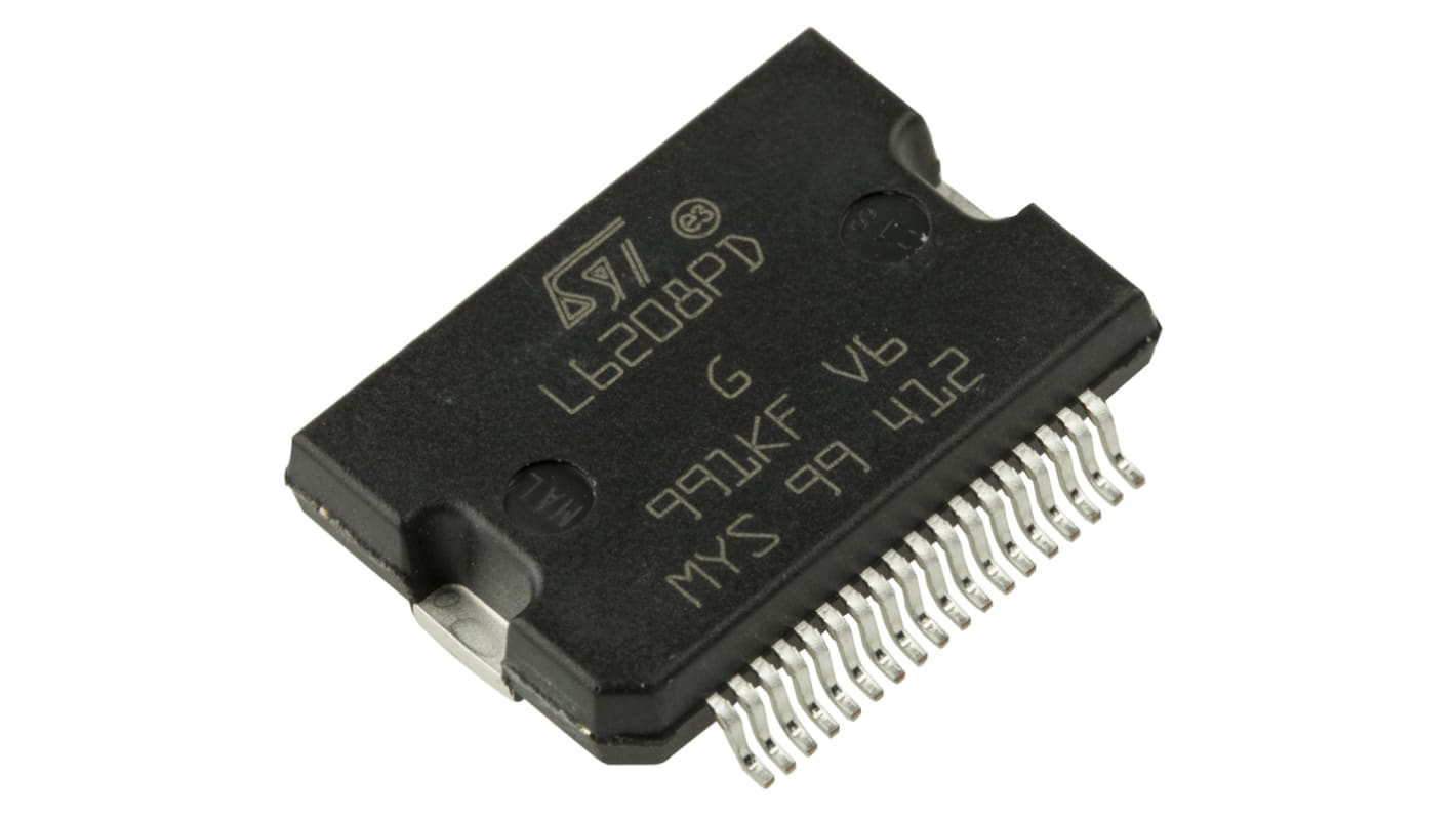 Motormeghajtó IC L6208PD 2.8A, 100kHz, 38-tüskés, PowerSO Léptető Kétpólusú