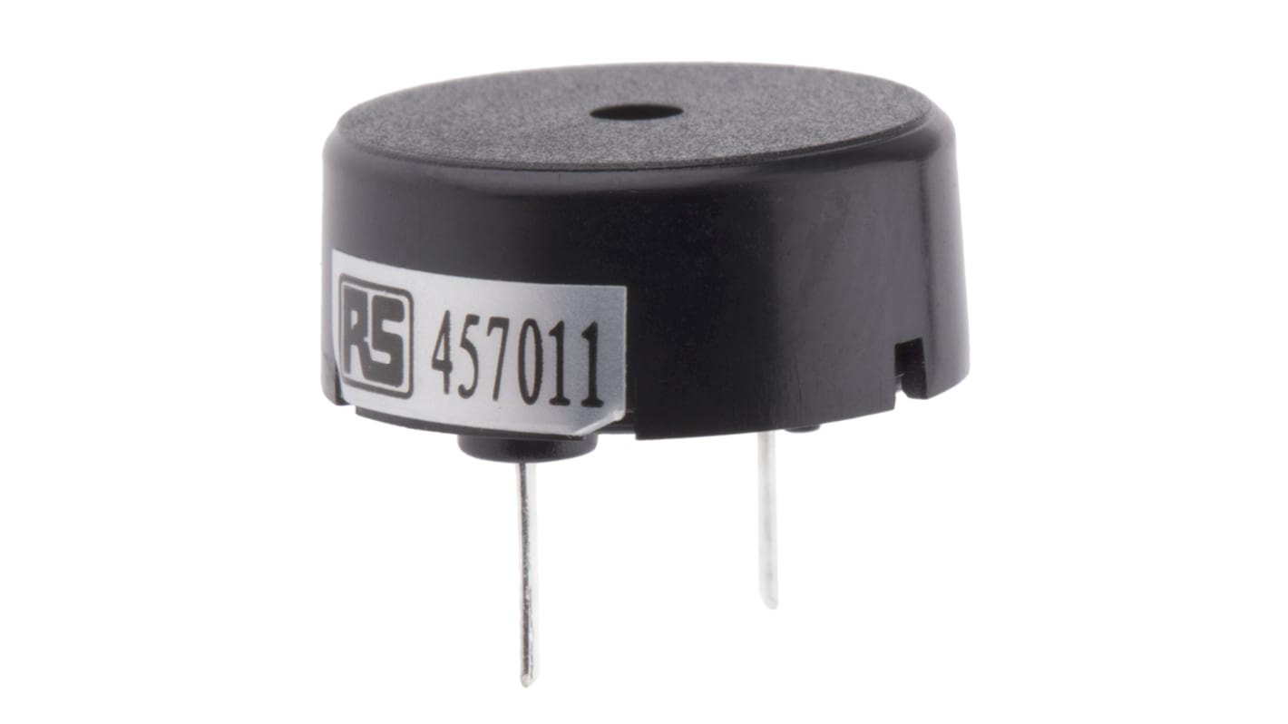 Buzzer piézo RS PRO 78dB Continu, 30V c.a. max, Traversant