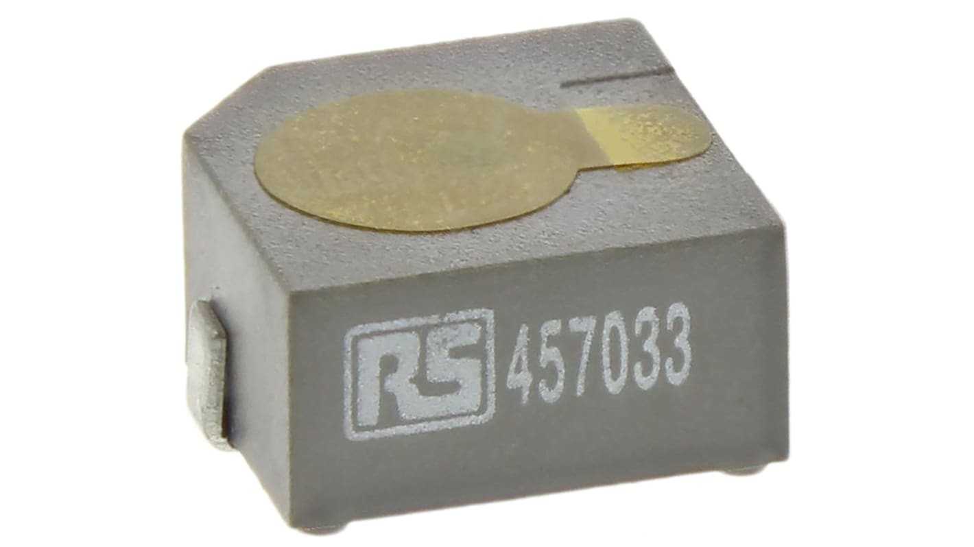 RS PRO Magnetischer Buzzer Rechtecksignal, 80dB, Oberflächenmontage, 1V→3V, Extern, 12.8 x 12.8 x 6.5mm