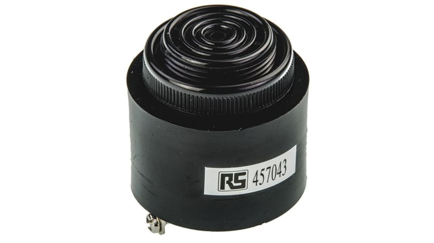 RS PRO Piezo Buzzer Schnellimpuls, 91dB, Frontplattenmontage, 60V ac/dc→250V ac/dc, Intern, ø 43mm, 43 (Dia.) x 43mm