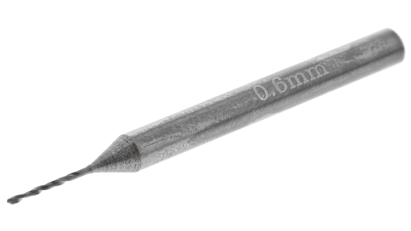 RS PRO Carbide PCB Drill Bit, 0.6mm Diameter