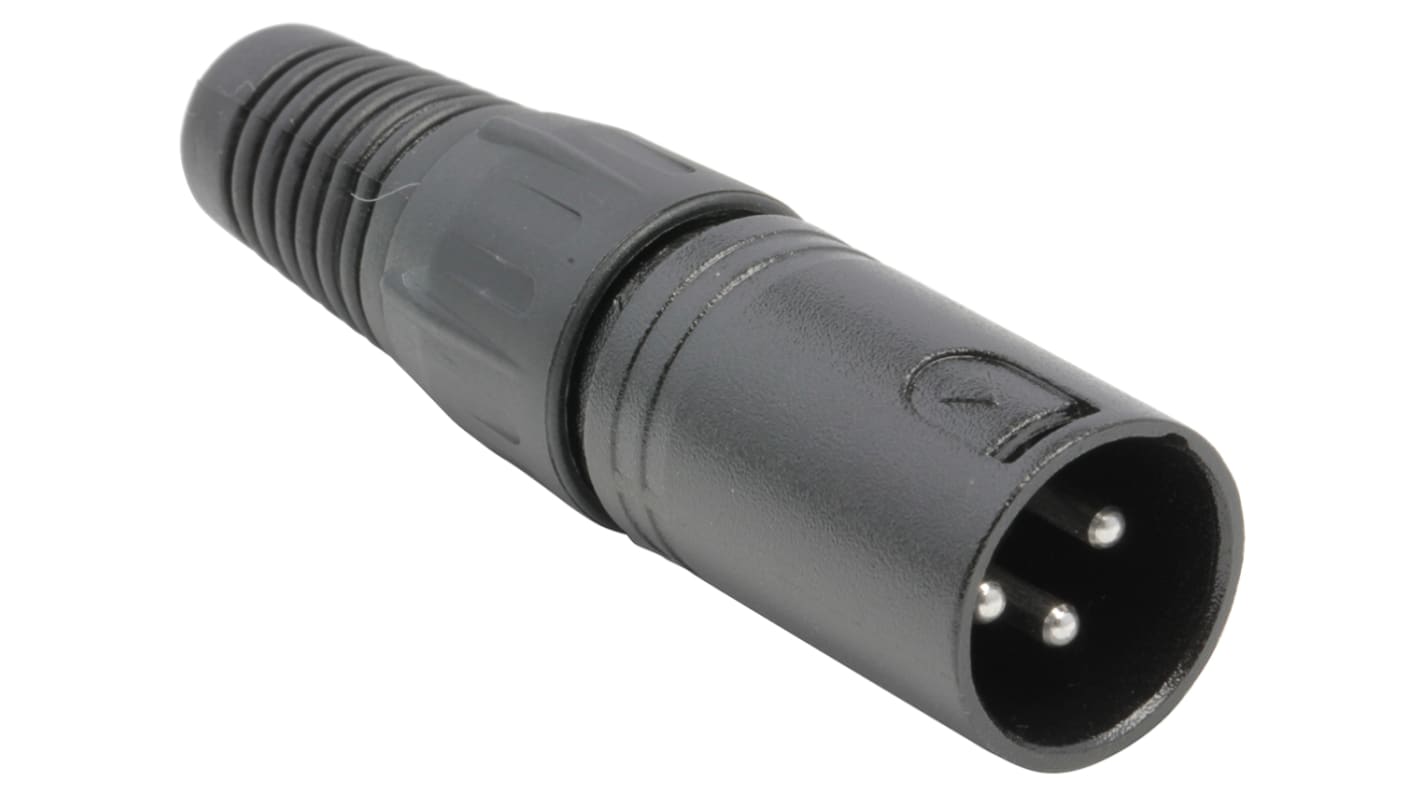 RS PRO Cable Mount XLR Connector, Male, 3 Way