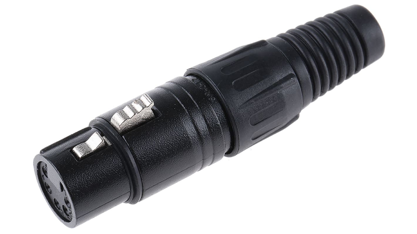 Conector XLR Hembra de 5 pines RS PRO, Montaje de Cable