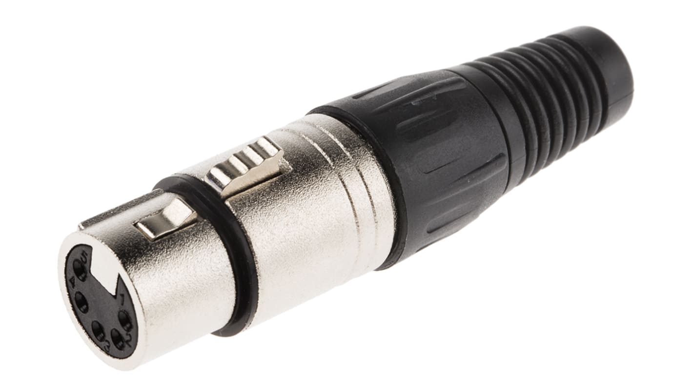 Conector XLR Hembra de 5 pines RS PRO, Montaje de Cable