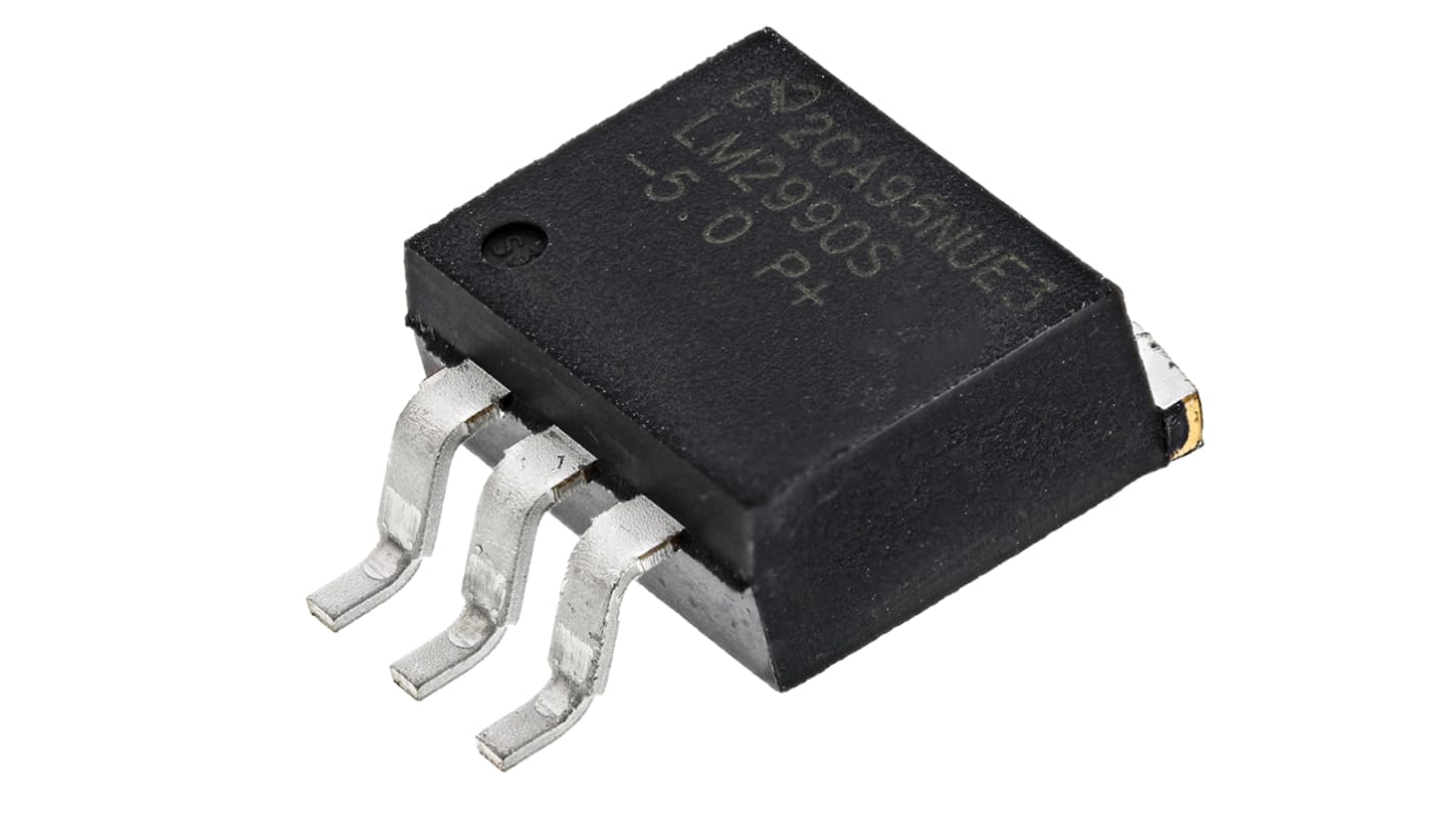 Texas Instruments 電圧レギュレータ 低ドロップアウト電圧 -5V, 3-Pin, LM2990S-5.0/NOPB