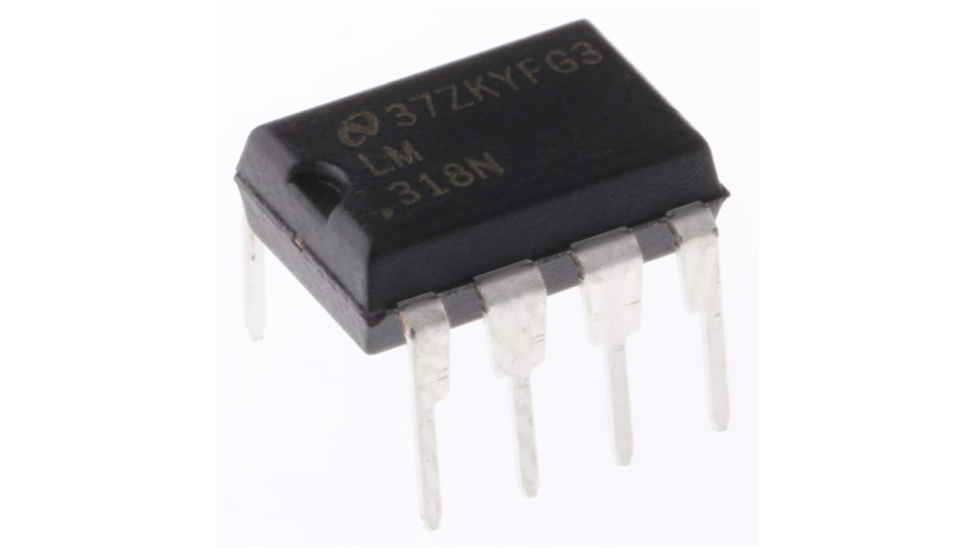 Texas Instruments Operationsverstärker THT MDIP, biplor typ. ±12 V, ±15 V, ±18 V, ±9 V, 8-Pin