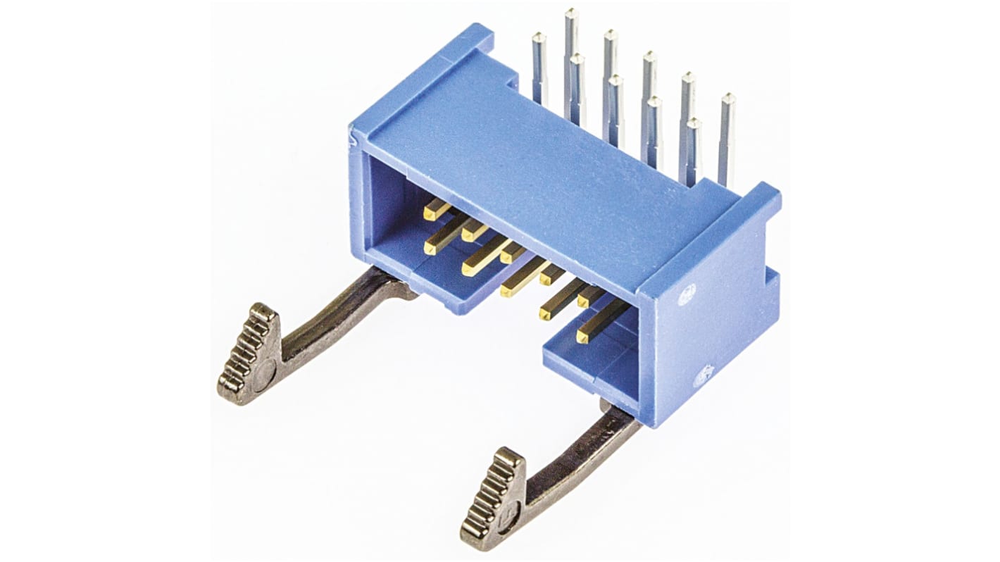 File di contatti PCB TE Connectivity, 10 vie, 2 file, passo 2.54mm