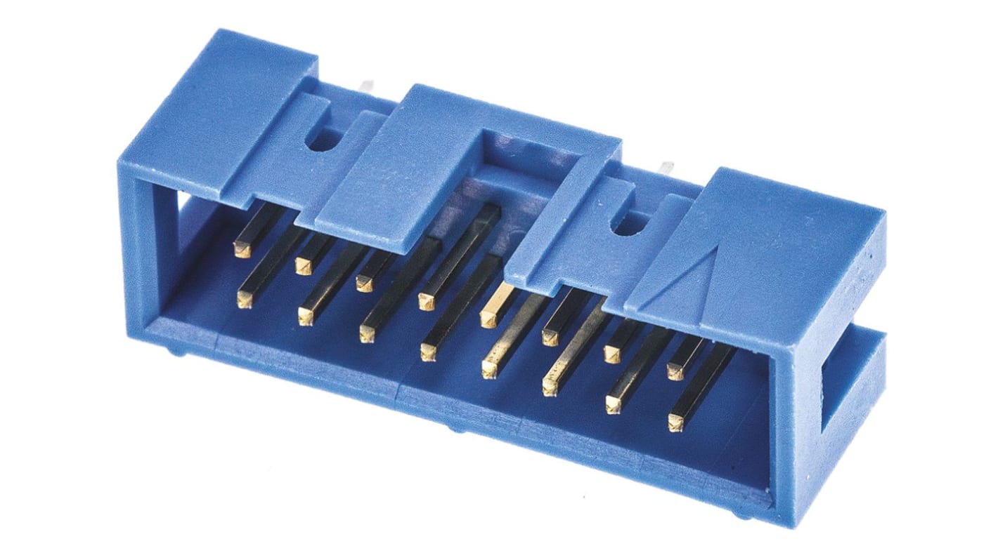 File di contatti PCB TE Connectivity, 16 vie, 2 file, passo 2.54mm